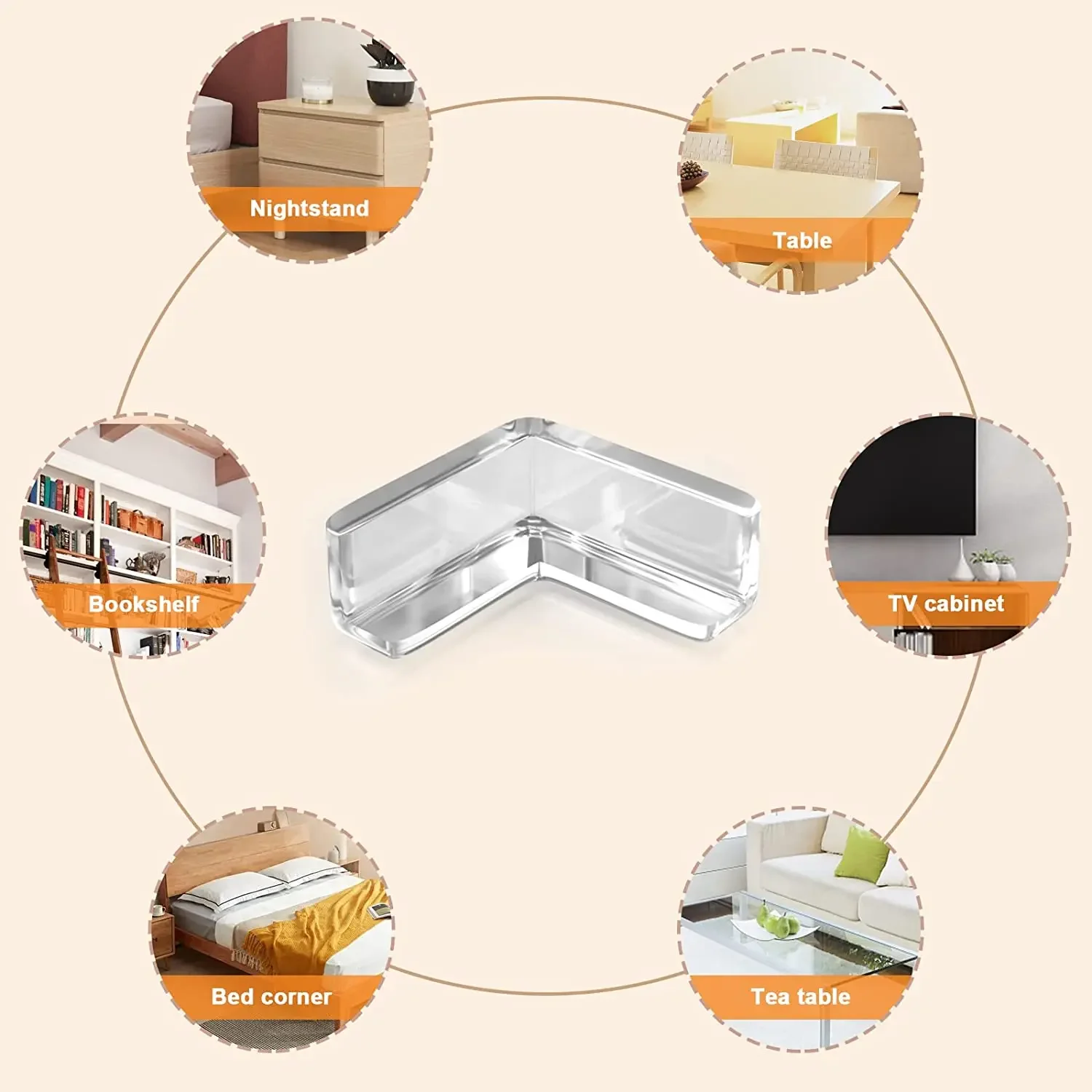 4Pcs/10PCS Children Baby Safety Silicone Protector Table Corner Edge Protection Cover Children Anticollision Edge Guards - Image 4