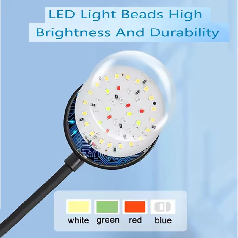 5W/7W LED 5V USB Fish Tank Clip Lamp Decorate Led Full Spectrum Control Lamp Algae Lamp Mini Ornamental Small Tank Lighting - Image 5