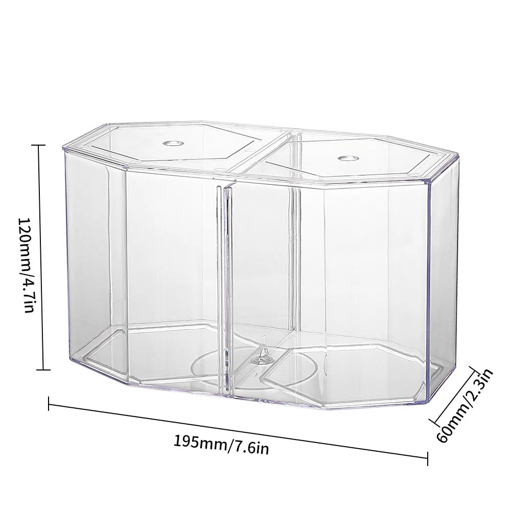 Acrylic Two Splits Guppy Fish Tank Aquarium Betta Fish Bowl Transparent Aquarium Hatchery Breeding Isolation Box - Image 4