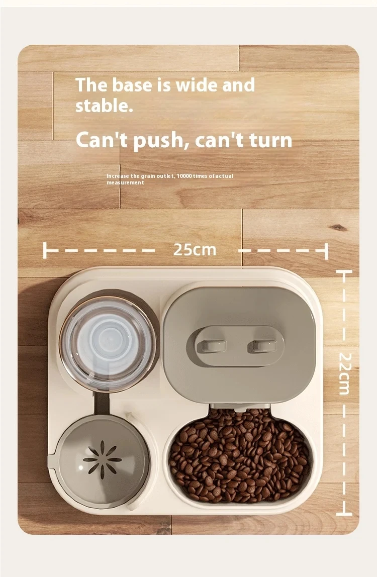 Dog & Cat Automatic Feeder & Waterer Set: Gravity Design, Leak-Proof, Spill-Proof, Anti-Slip, Easy to Clean, Built-In Food Bowl - Image 6