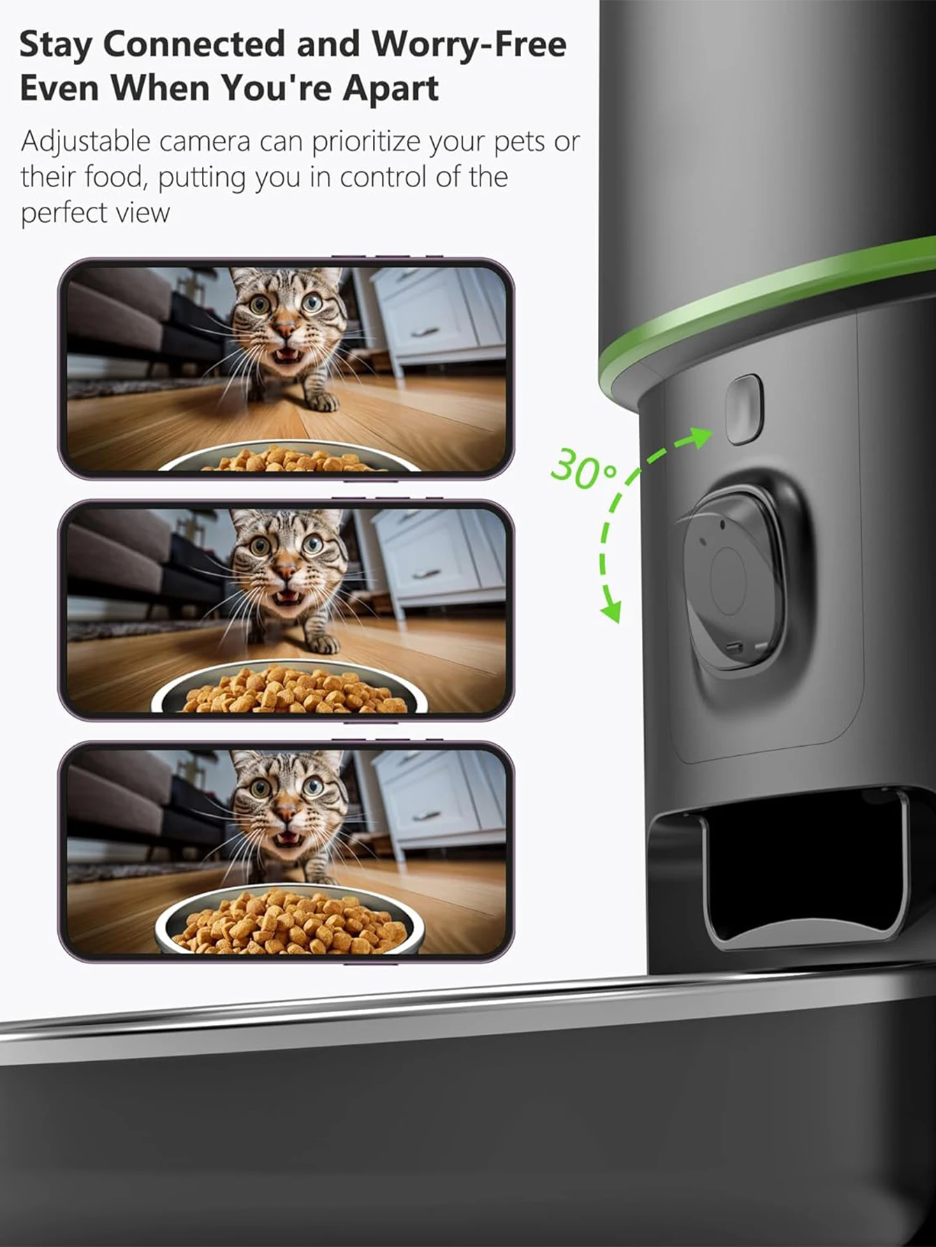 Automatic Cat Feeder Camera Pet Smart Cat Food Kibble Dispenser 2.4G/5GWiFi Tuya APP Control Auto Feeder For Cat Dog Accessories - Image 4