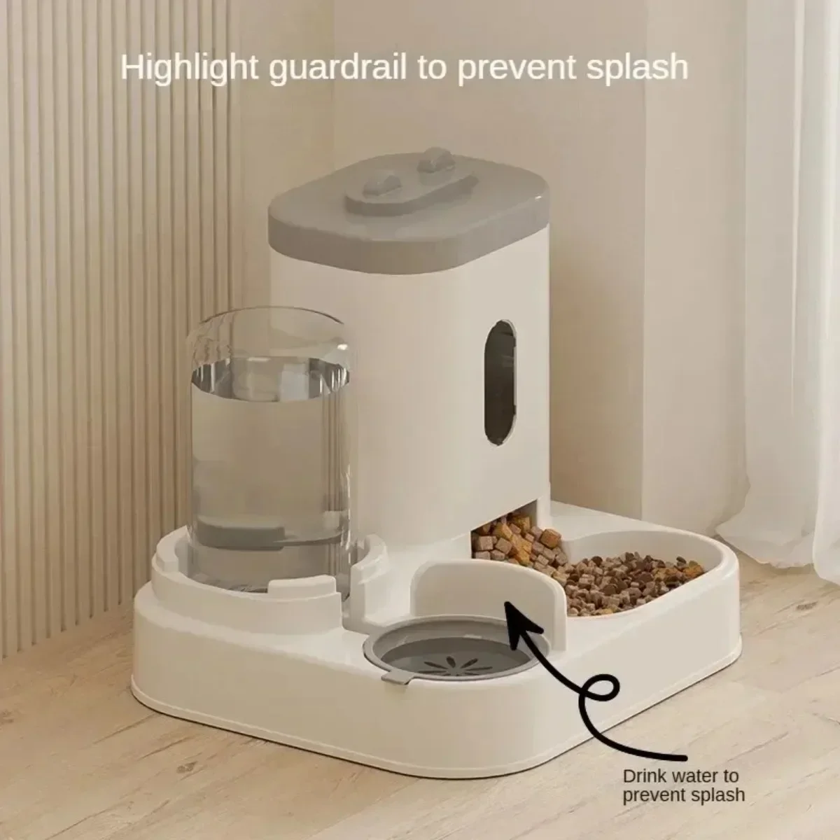 Automatic Feeder Dog Cat Food Bowl With Water Fountain Large Capacity Pet Food Storage Dispenser Container Puppy Pet Accessories - Image 2