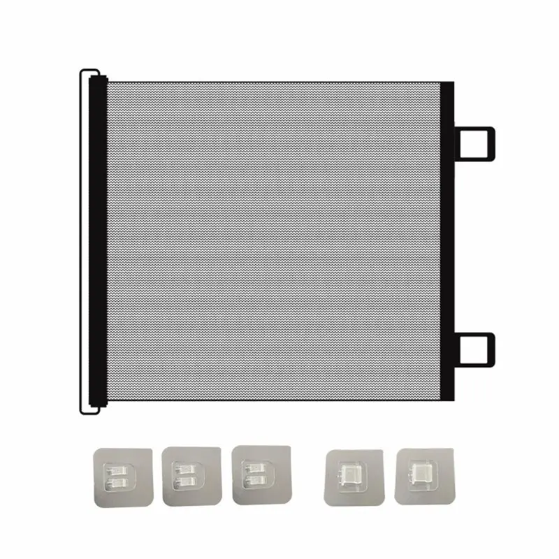 Automatic Retractable Pet Mesh Gate-Protective Barrier No Drilling Design For Indoor Stairway Corridor Dog Cat Safety Net - Image 5