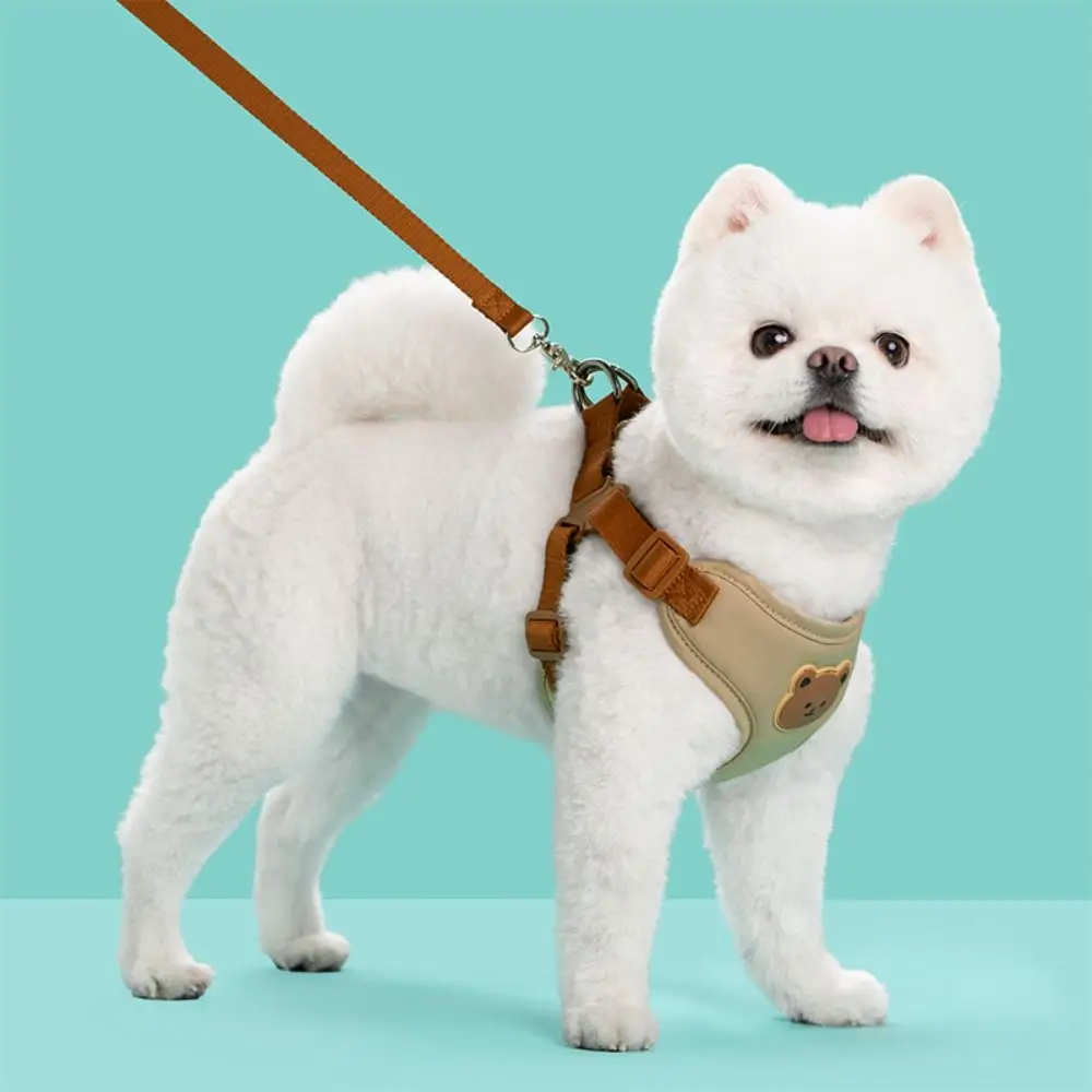 Creative Cute Pet Harness Leash Anti-Escape Adjustable Dog Collar Harness No Pull Dog Harness Outdoor Walking Travel - Image 4