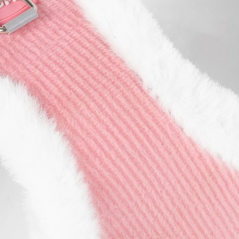 Autumn and Winter Warm Chihuahua Dog Harness with Fur, Pet Harness and Leash Set for Walking Dogs, Puppy Yorkies Mascotas Accessories - Image 4