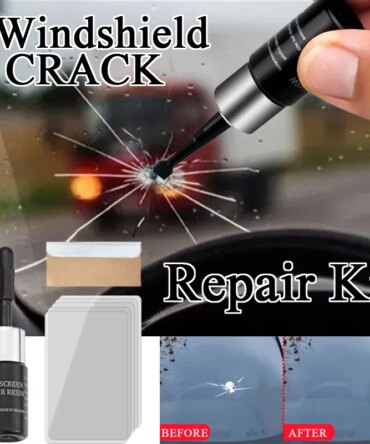 Car window crack repair kit, scratch removal, car, truck, motorcycles, broken repair, windshield, crack recovery kit