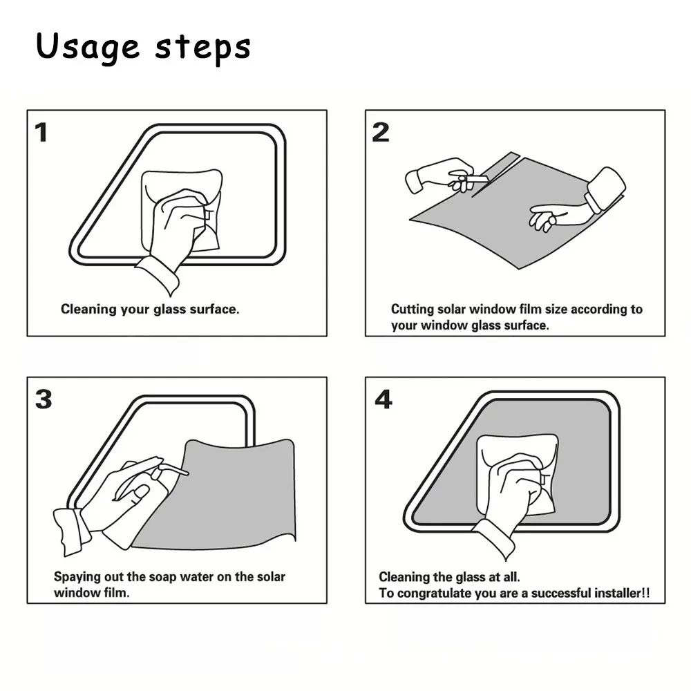 3Mx50CM VLT Black Car Window Foils Tinting Film Home Window Glass Solar UV Protector Sticker Films Pearl Cotton Stick Box PAC - Image 4