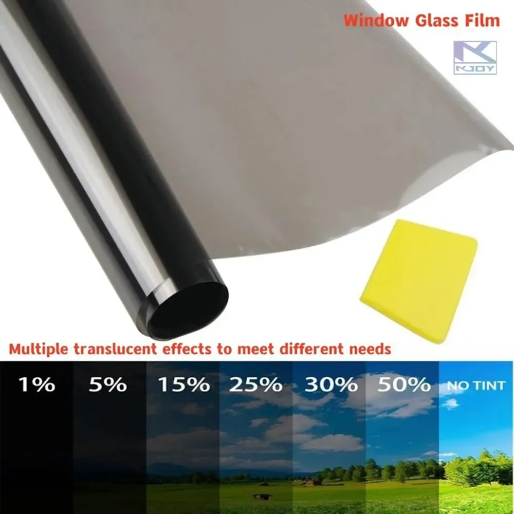 3Mx50CM VLT Black Car Window Foils Tinting Film Home Window Glass Solar UV Protector Sticker Films Pearl Cotton Stick Box PAC - Image 3