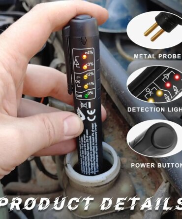 1PC Brake Fluid Tester High Precision Portable Use Safety Quality Assurance OBD2 Brake Oil Detector Test Pen Oil Test Pen