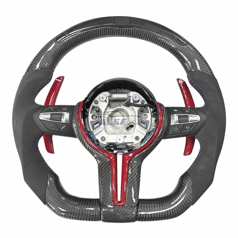 Sport Steering Wheel LED Carbon Fiber for BMW F10 F20 F22 F30 F32 F36 F40 F82 F90 E70 E82 E89 E90 E91 M2 M3 M5 Car Accessories - Image 4