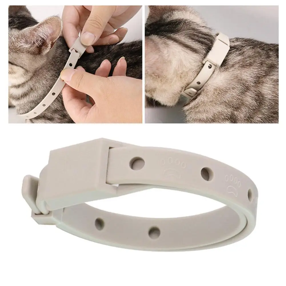 Cat Dog Collars Adjustable PVC Pet Collar Adjustable Outdoor Insecticidal Mosquitoes Neck Strap Pet Suppies Anti Flea Mite Tick