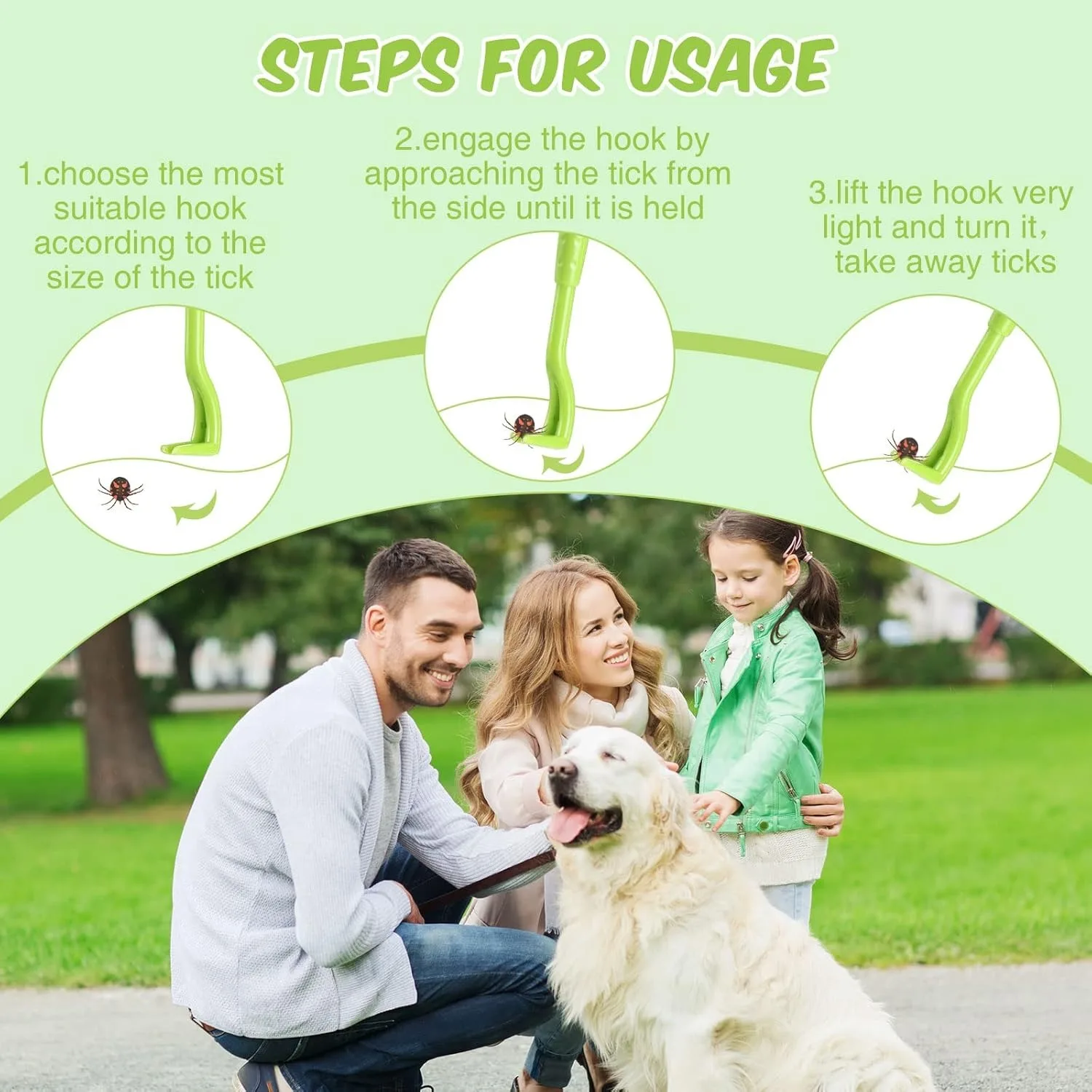 4pcs Pet Flea Removal Tool Kits Tweezers Tweezers Mite Anti Dog Ticks and Fleas Flea Tick Tweezers Clip Remover Tool Tweezers - Image 4