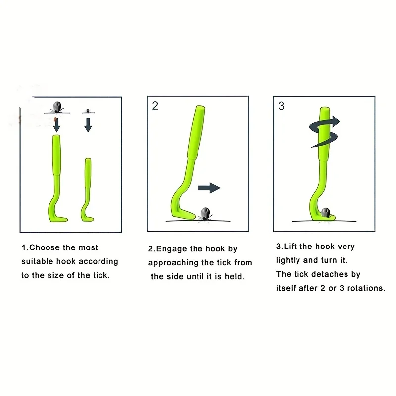 3Pcs Pet Flea Remover Tool Kit Plastic Scratching Hook Remover Pet Cat Dog Grooming Supplies Tick Picker Pet Accessories - Image 5