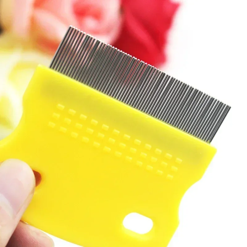 강아지Pet Comb Pet Tear Stain Remover Dog Grooming Comb Gently Removes Mucus and Crust Small Lice Flea Combs for Dogs Cats Supplies - Image 4