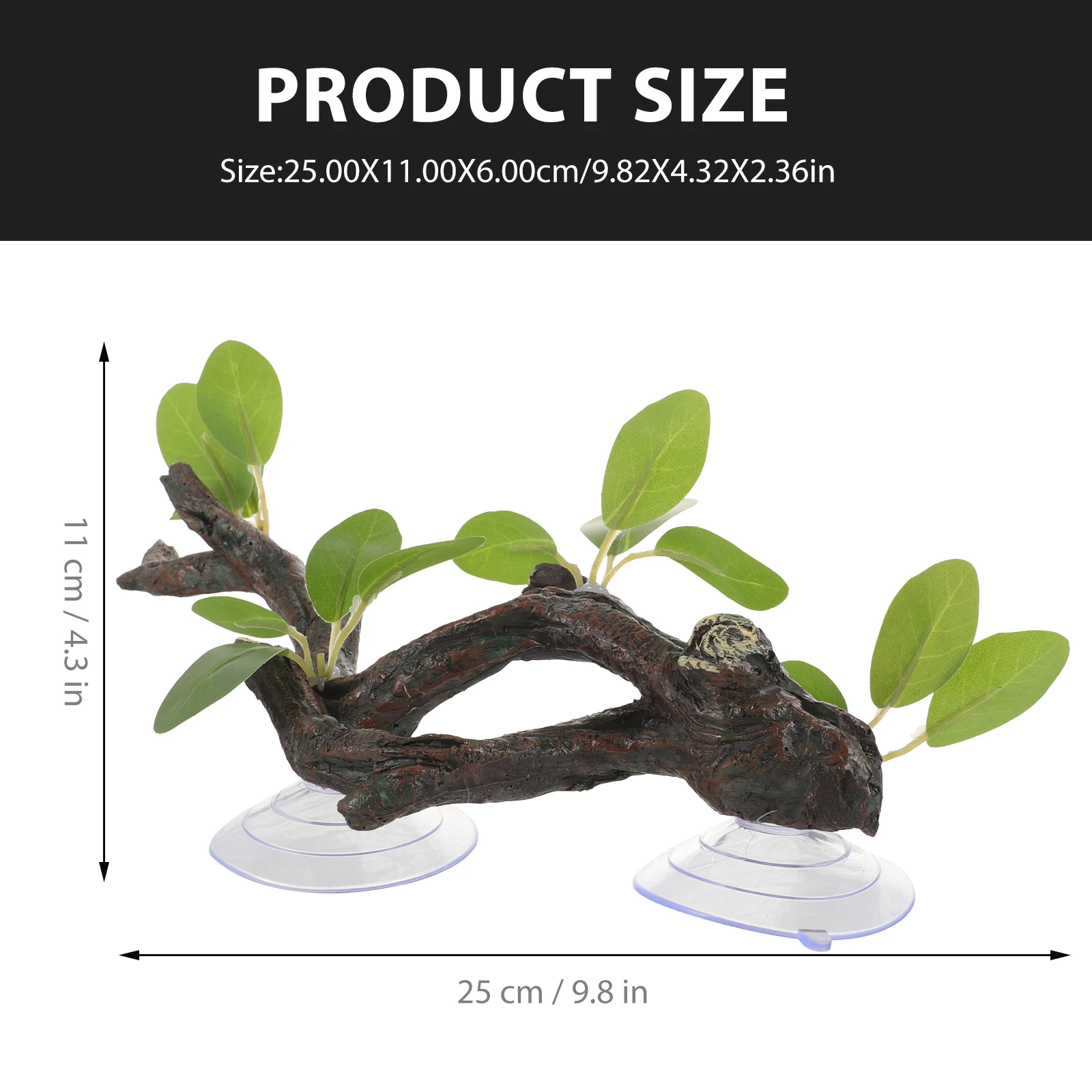 Reptile Accessories for Habitat Simulated Resin Branches Animal Fish Lizard Tank Aquarium Decor Accessories Habitat Container - Image 6