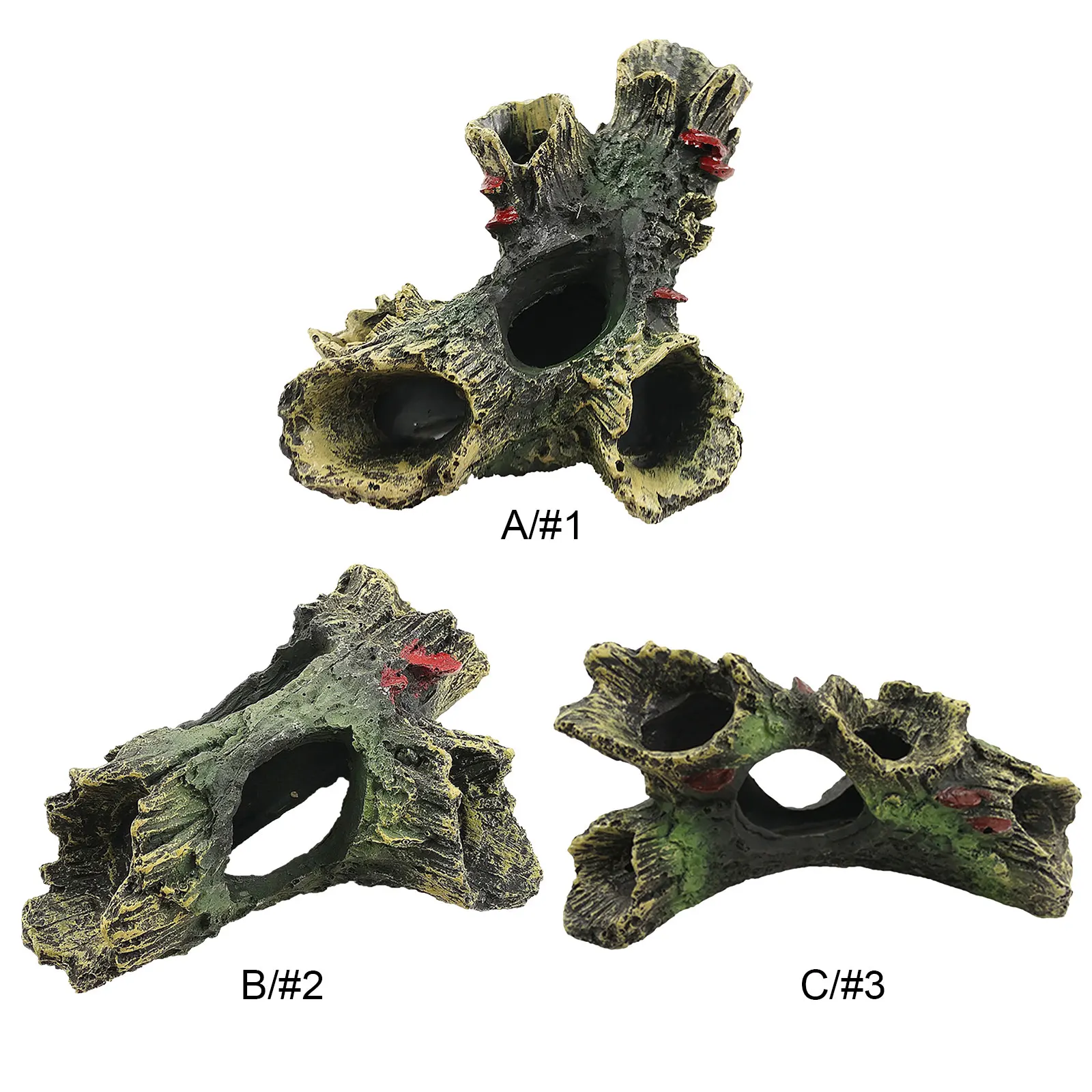 Aquarium Hollow Log Decor Multifunction Resin Fish Hiding Cave Non-toxic Aquarium Dead Wood Decoration for Fish Tank Aquarium - Image 3