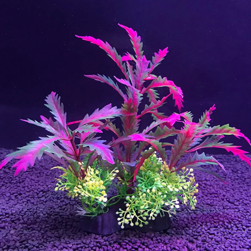 Artificial Aquarium Decor Plants Water Plastic Ornament Aquatic Plant Fish Tank Grass Decoration Accessories 14cm 12 Kinds - Image 6