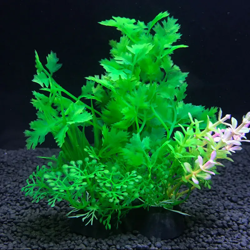 Artificial Aquarium Decor Plants Water Plastic Ornament Aquatic Plant Fish Tank Grass Decoration Accessories 14cm 12 Kinds - Image 5