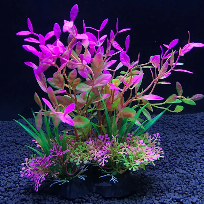 Artificial Aquarium Decor Plants Water Plastic Ornament Aquatic Plant Fish Tank Grass Decoration Accessories 14cm 12 Kinds - Image 3