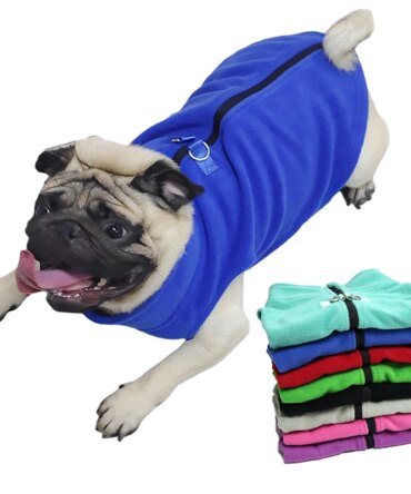 Winter Dog Clothes Soft Fleece Chihuahua Jacket French Bulldog Coat for Small Medium Dog Cat Warm Vest Puppy Pug Pet Apparel