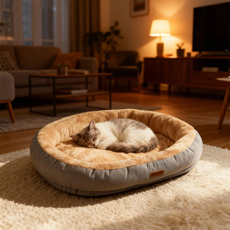 Winter Warm Small Dog Kennel Sleeping Puppy Cushion Cat Supplies Accessories Washable Calming Sofa Cat Dog Pet Bed - Image 4