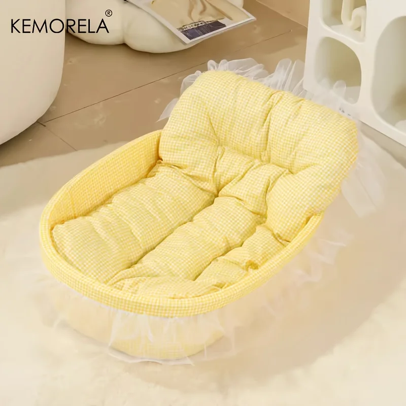 KEMORELA Gauze-edged Cat Princess Sofa Bed Washable and Removable - Universal Pet Mat for All Seasons Suitable for Cats and Dogs - Image 4