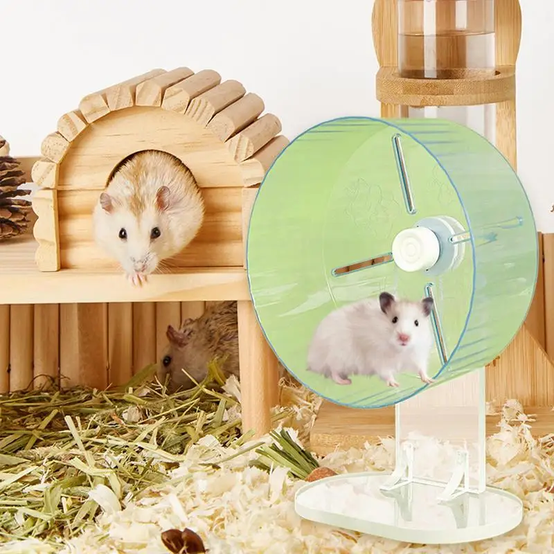 Small Hamster Wheel Pet Running Wheel Acrylic Silent Pets Exercise Spinner Accessories For Dwarf Syrian Hamster - Image 4