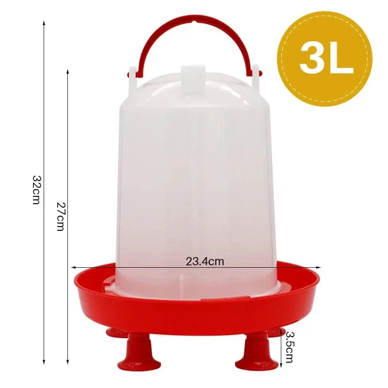 1.5 kg/3 L Automatic Chicken Poultry Waterer Bucket Feeder High Quality Water Barrel Drinker Bucket Quail Drinking Farm Supply - Image 3