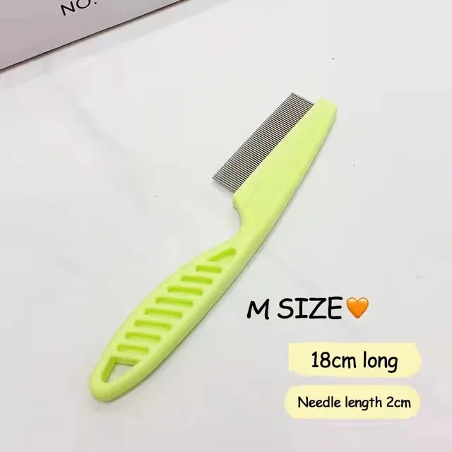 1/2pc Pet Hair Shedding Comb Stainless Steel Flea Comb for Cat Dog Pet Comfort Flea Hair Grooming Comb Dog Brush Grooming Tools - Image 4