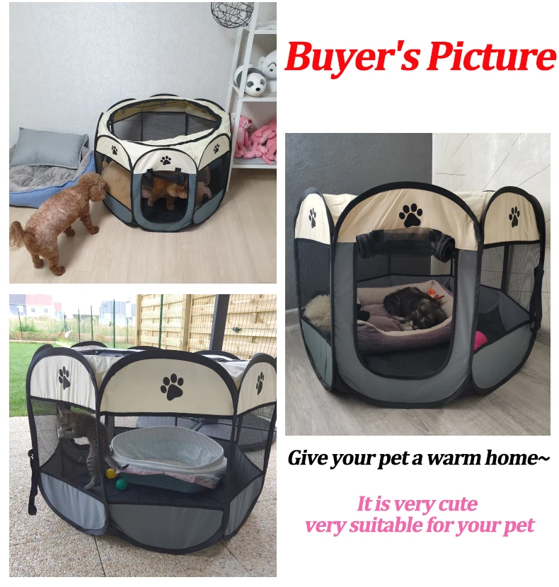 S/M/L Cat Delivery Room Detachable Summer Pet Tent Outdoor Dog Bed Folding Dog Fance Cat Nest Dog Enclosure Cage for Cats Dogs - Image 6