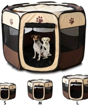 S/M/L Cat Delivery Room Detachable Summer Pet Tent Outdoor Dog Bed Folding Dog Fance Cat Nest Dog Enclosure Cage for Cats Dogs