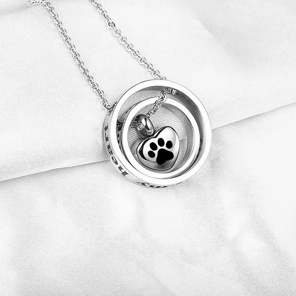 Heart Urn Necklace for Ashes Stainless Steel Cremation Necklace with Heart Waterproof Ashes Necklace Memorial Keepsake - Image 3