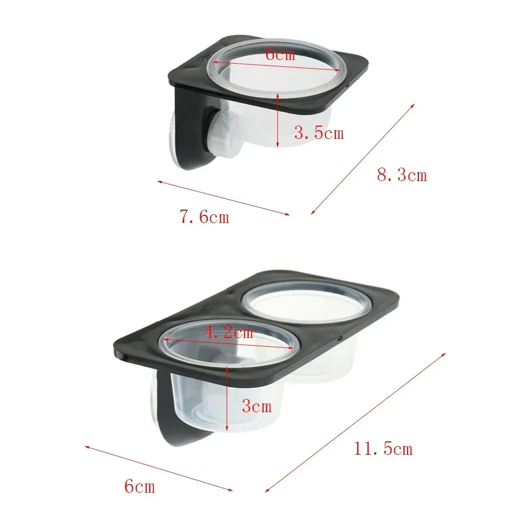 Reptiles & Amphibians Lizard Gecko Suction Cup Feed Bowls Food Container with Bowl for Reptile Food and Water Feeding - Image 4