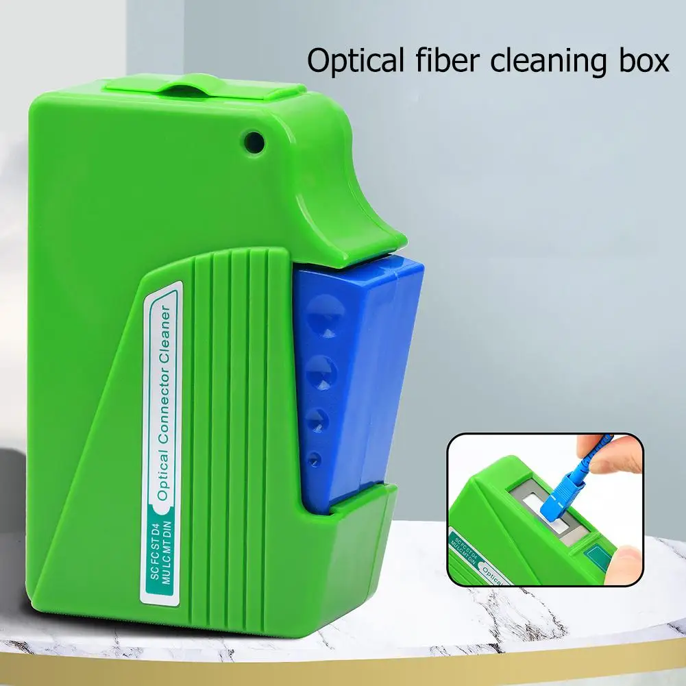 Pigtail Cleaning Box Fiber Optical Optical Fiber Wiping Cassette Cleaner Conector Cleaning Box for SC FC ST