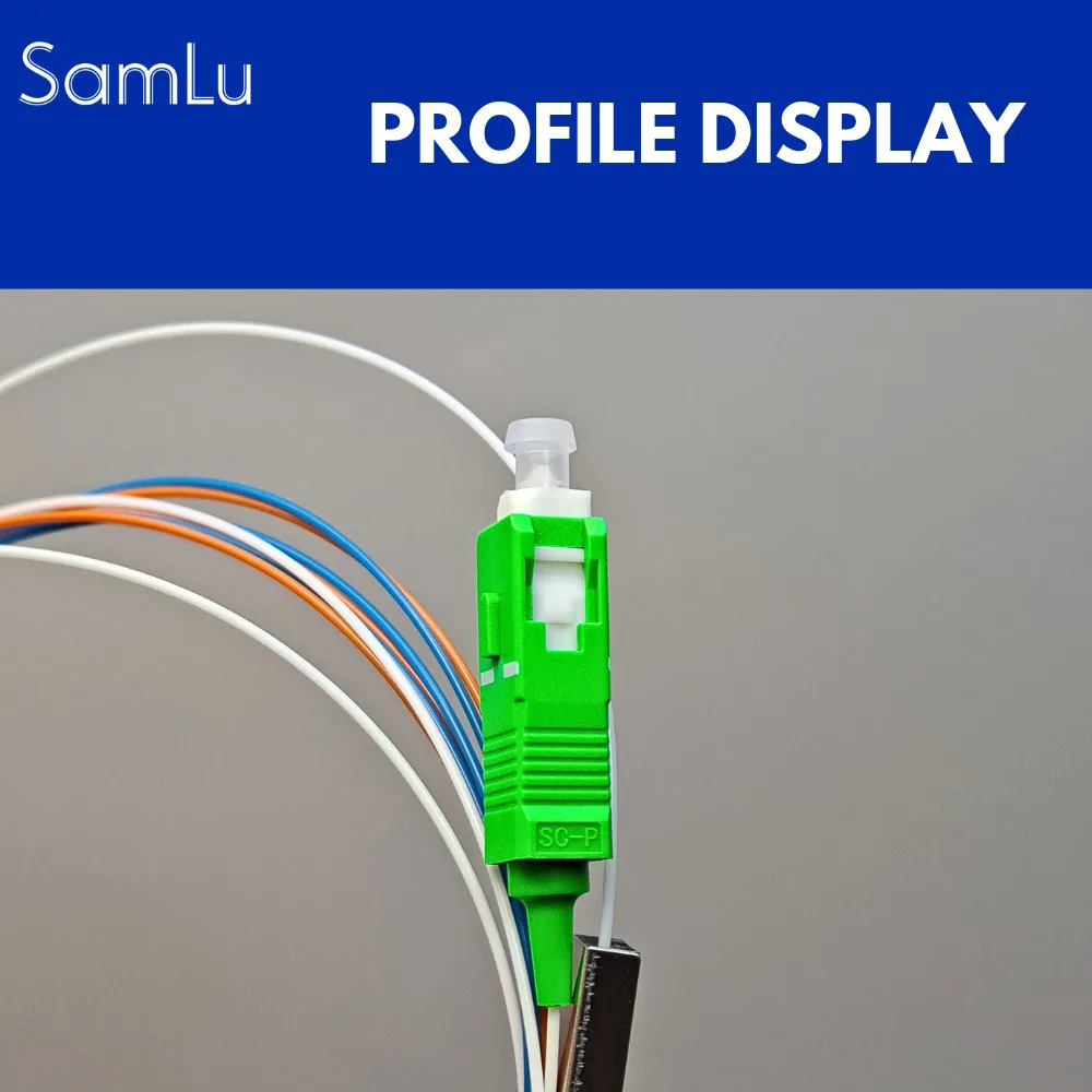 Fiber Optic Splitter PLC 1X2 1X4 1X8 SC/APC SM Single Mode 0.9Mm G657A1 PVC LSZH 1m FTTH communication equipment - Image 3