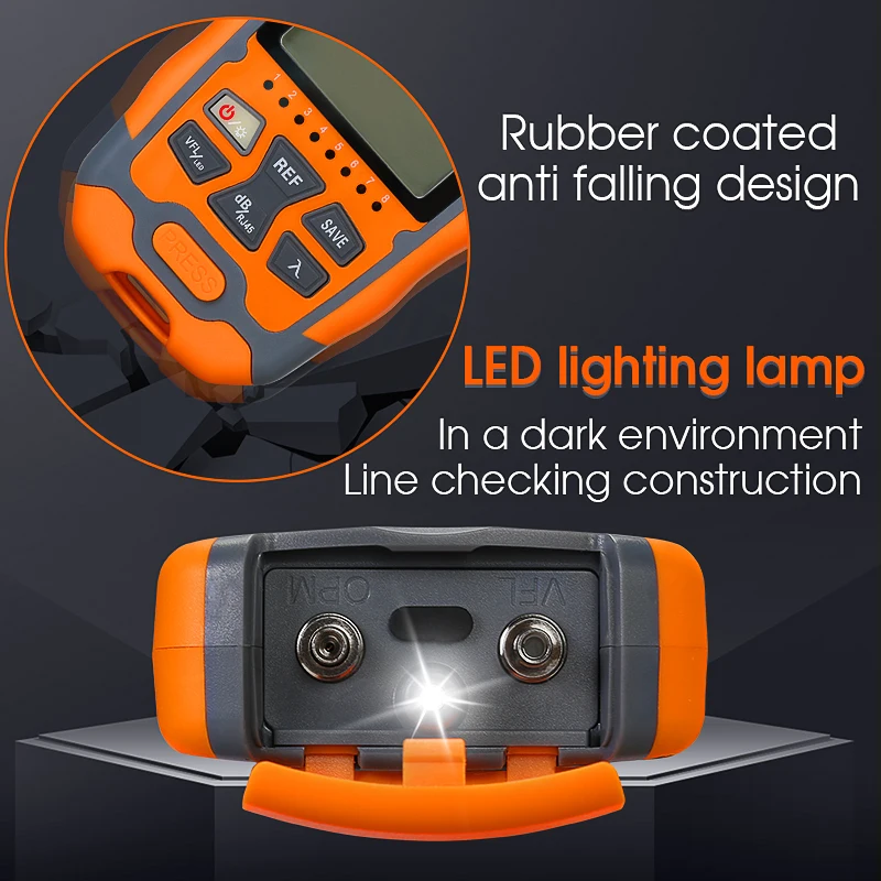 COMPTYCO AUA-M50 Mini OPM 4 in 1 Multifunction Optical Power Meter Visual Fault Locator Network Cable Test Optical Fiber tester - Image 3