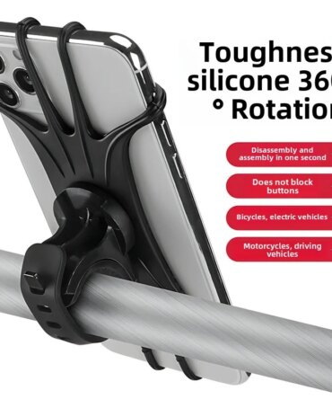 1-Pack Silicone Phone Stand - Super Bowl Party Hands-Free Viewing Holder for Snack Proof Binge Watching