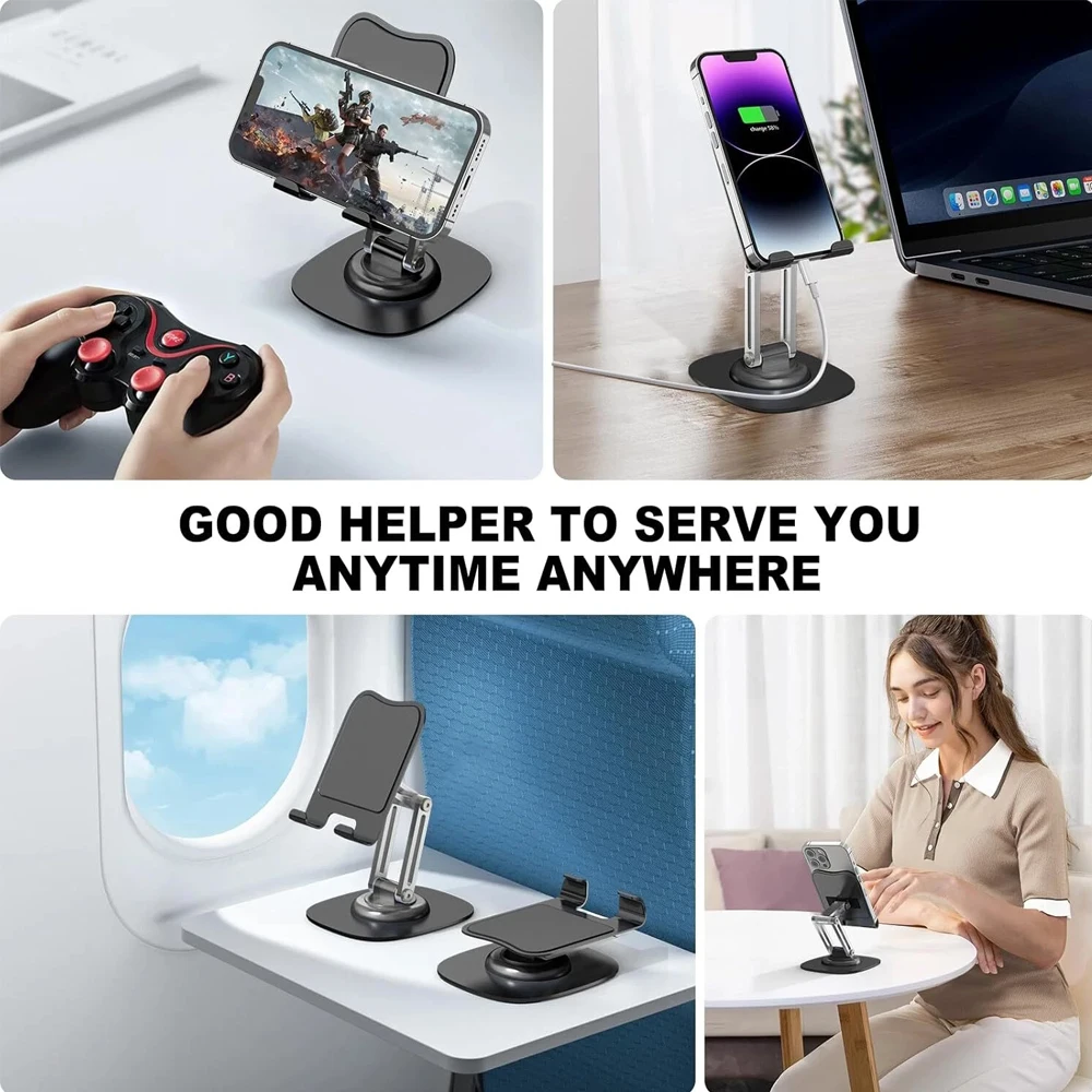 1PCS 360°Adjustable Universal Tablet Stand Desk Holder Mount Detachable Arm For Cell Phone iPad iPhone Portable Desktop Stand - Image 3