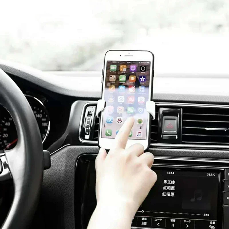 Universal Car Mobile Phone Bracket Air Vent Mount Clip Car Cellphone Holder For 4.0-7 Inch Phones Air Outlet Navigation Bracket - Image 6
