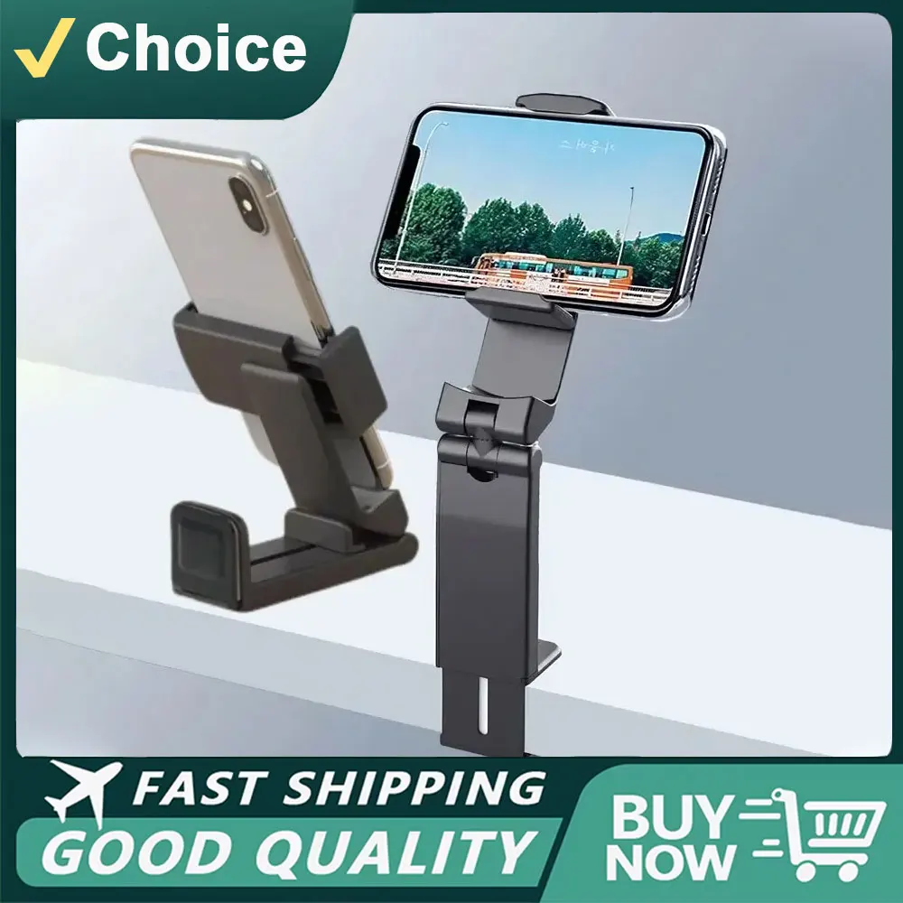 Portable Phone Mount for Traveling Stable Car Phone Holder Foldable Smartphone Holder on Train/Airplane Universal for 4.7-6.9in
