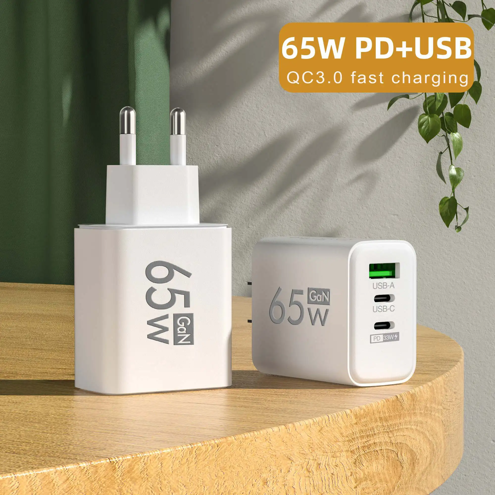 USB Charger 65W Mobile Phone Charger Fast Charging For iPhone Xiaomi Samsung Huawei Travel Power Adaptor For Phone Quick Charger - Image 2