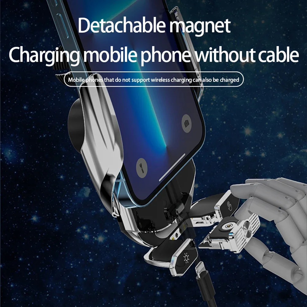 Wireless Charger Car Auto Magnetic Air Vent Phone Holder For iPhone 16 15 14 13 Samsung Xiaomi Induction Fast Charging Station - Image 5