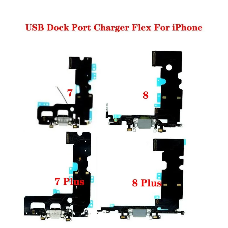 Charging Flex Cable for iPhone 7 8 Plus 7Plus 8Plus USB Dock Connector Charger Port Replacement Parts - Image 5