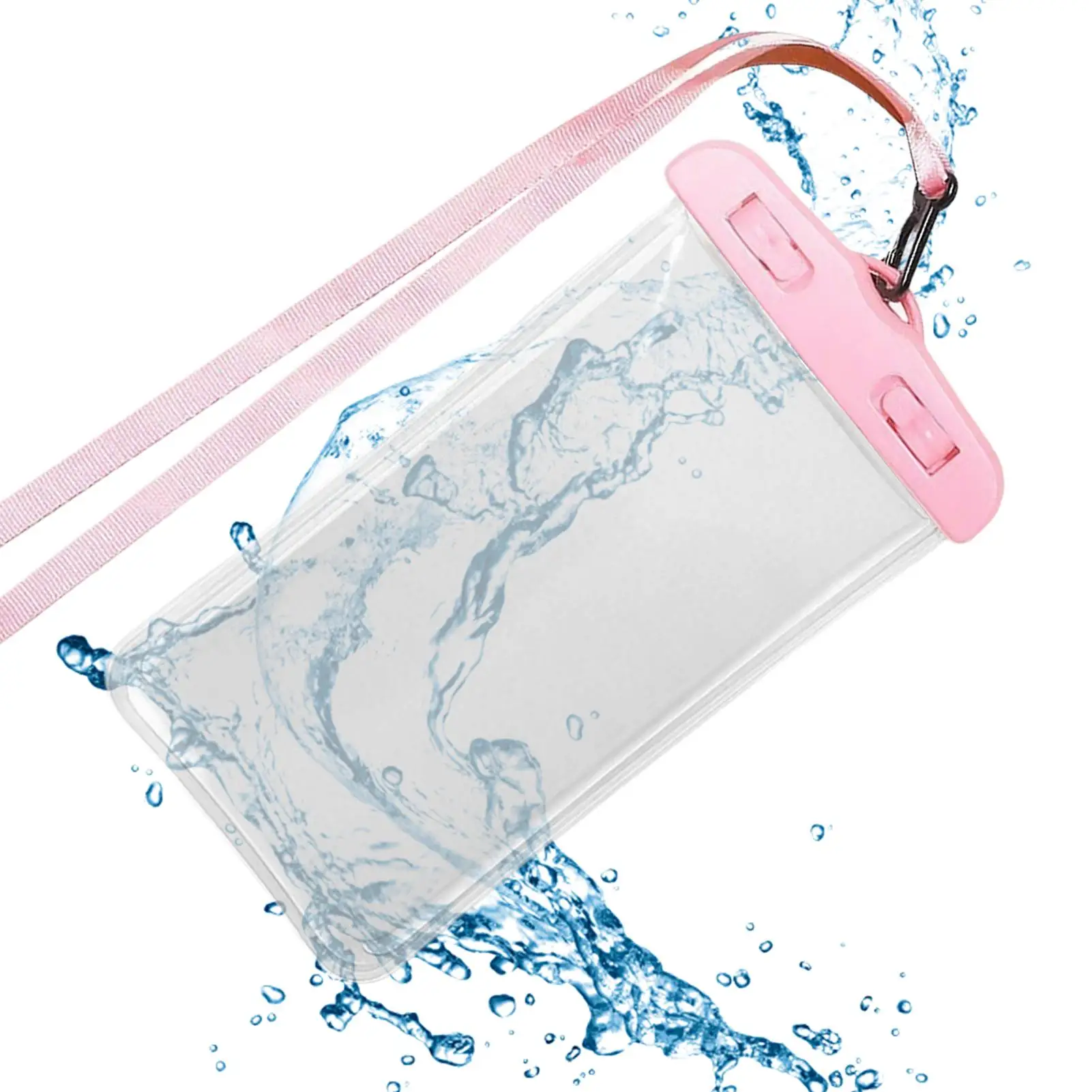 Waterproof Phone Bag Waterproof Cell Phone Case Transparent Dry Bag With Detachable Lanyard For Travel Hiking Rafting Water