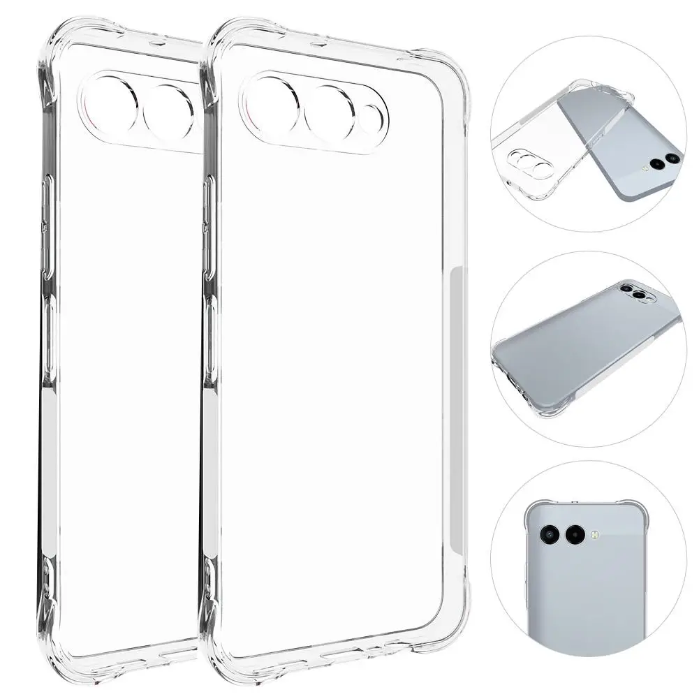For T-Mobile Revvl 8 5G transparent phone case with four corner anti drop shell