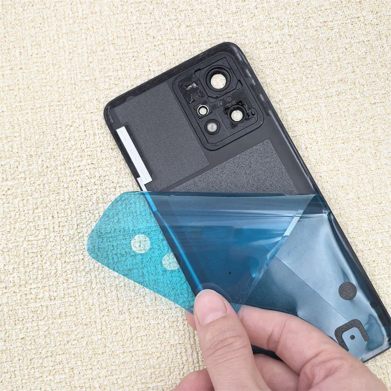 For Realme 9 pro+ Glass Housing For Realme 9Pro Plus RMX3393 Battery Back Cover Repair Replace Door Phone Rear Case +Camera Lens - Image 4