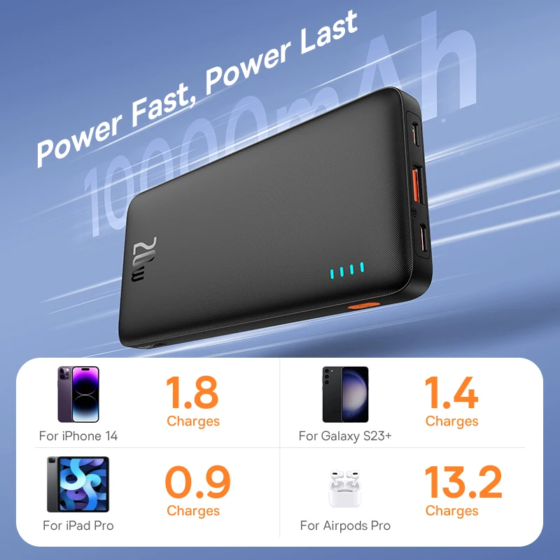 Baseus Airpow 20W Power Bank 10000mAh 20000mAh Fast Charge Powerbank for iPhone 16/15/14/13/12 Xiaomi batterie externe - Image 5