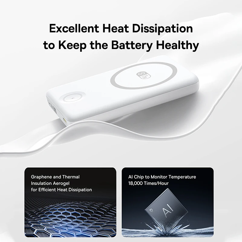 Baseus 27W Magnetic Power Bank 10000mAh 15W Wireless Charging External Battery For iPhone iWatch AirPods Samsung Xiaomi Poco - Image 5