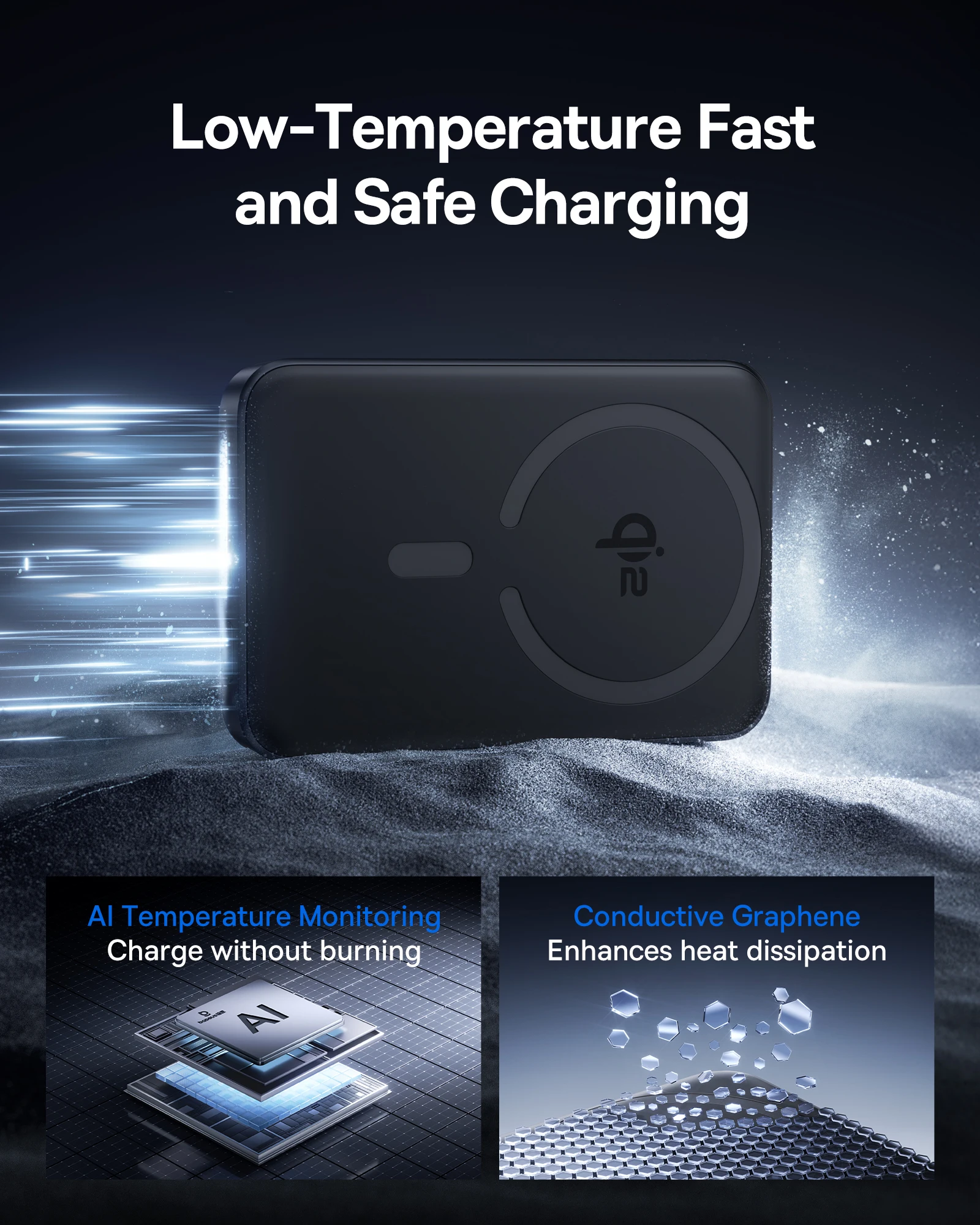 Baseus Qi2 Magnetic Power Bank 10000mah 15W Wireless Charging 22.5W Wired Charge Qi2-Certified for iPhone 16 15 14 13 12 Pro Max - Image 6