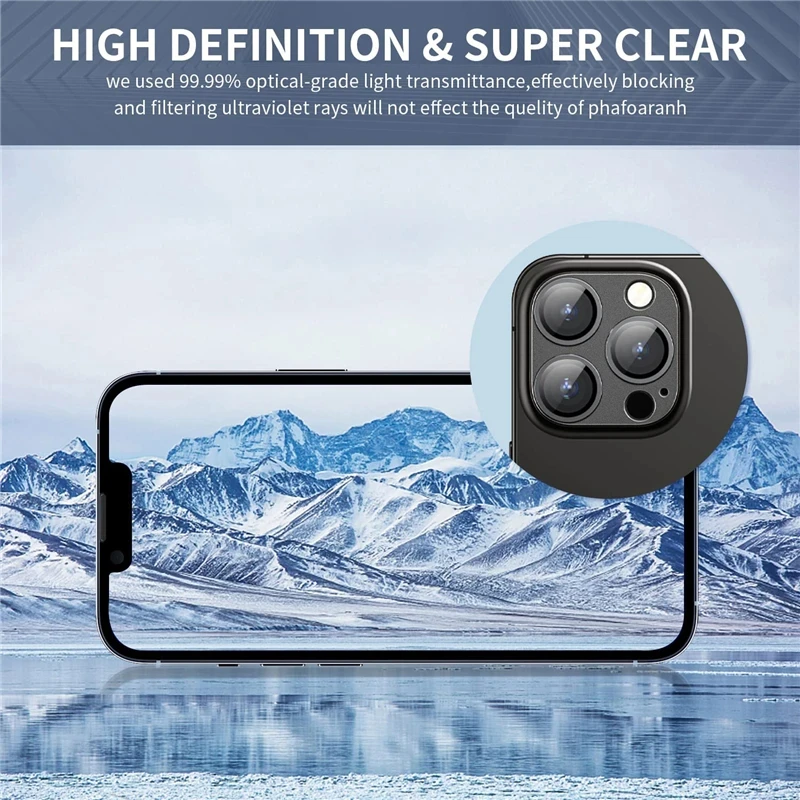 Metal Camera Lens Protector Glass For iPhone 17 Air 16 15 14 Pro Max Lens Funda For iPhone 16 Plus Full Cover Lens Camera Glass - Image 4